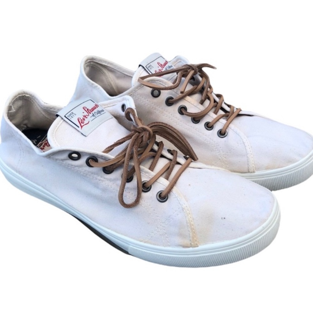 Vintage & Retro Men’s Levi’s Vulca Retro Low Top Canvas Sneakers Size 12 (EUC)